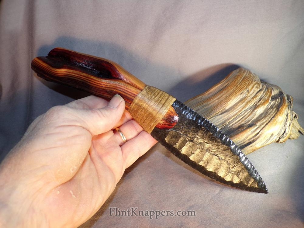 Black & Mahogany Obsidian Stone Knife Blades - Flintknapped Blades – Native  Way Online